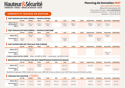Planning Formations Cordes